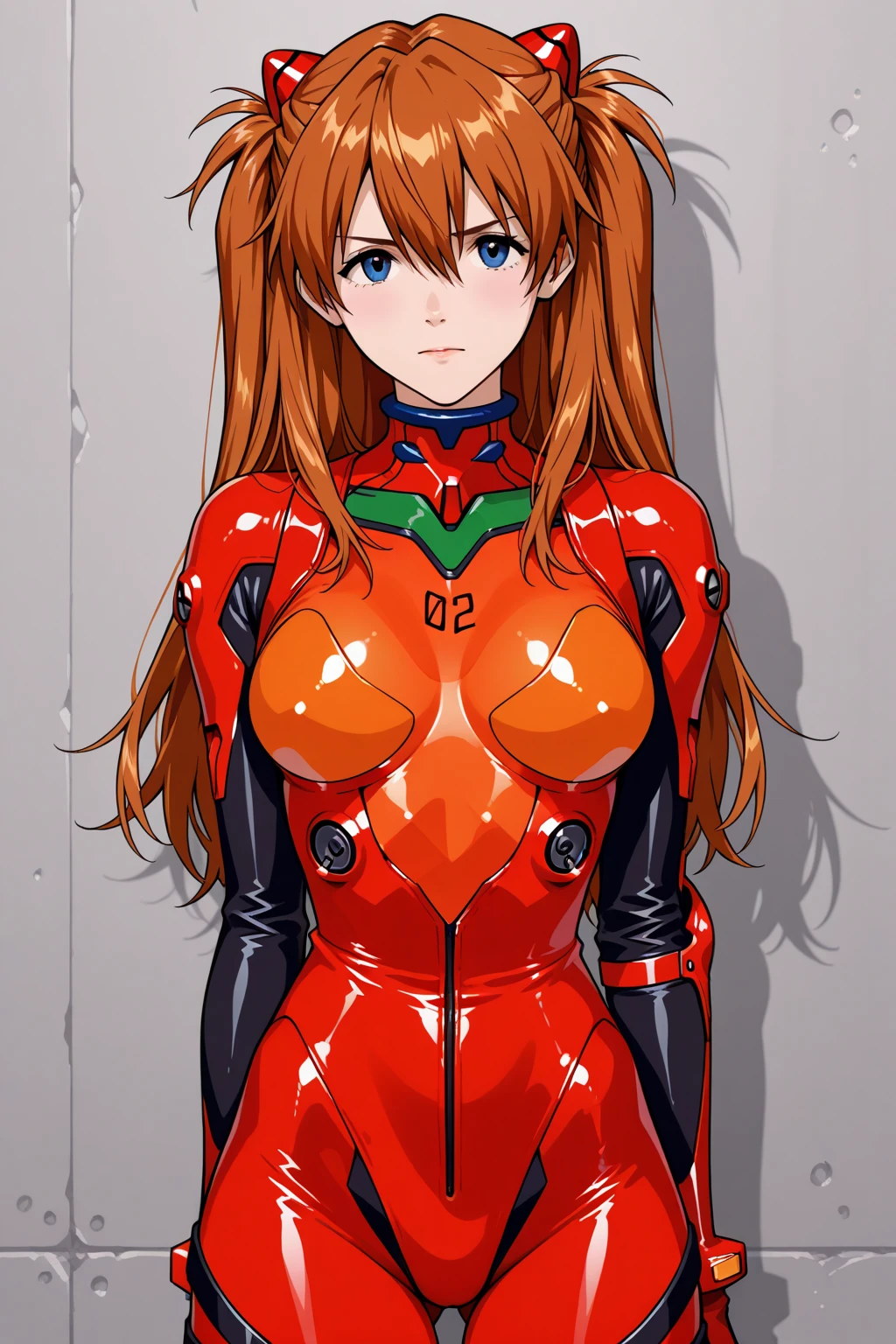 Huge breasts、blush、Sweat、In the heat、souryuu_明日香_langley, bodysuit, red_bodysuit, neon_Genesis_evangelion,plugsuit、Expressionless、
{Highest quality}, {so beautiful}, {Very detailed}, {Best illustrations},Life、slim:1.5、Pregnant women:2、