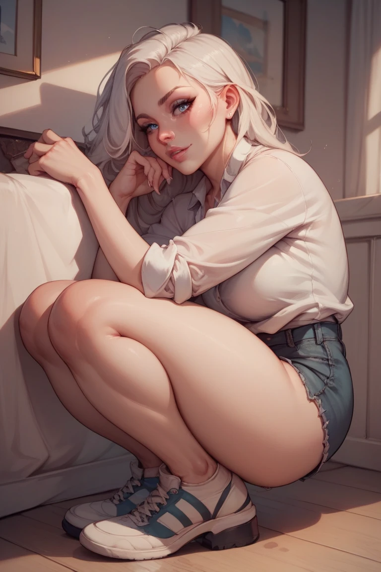 (watercolor painting:1.2, dynamic_angle), (nsfw),
abstract beauty with white hair, fit, [abs], athletic_long_legs, nipples, large_teardrop_breasts, pussy, 
looking at the camera, approaching perfection, dynamic, orange black blue and pink colors, 
(highly detailed, digital painting, artstation, concept art),
sharp focus, illustration, 
(art by Carne Griffiths and Wadim Kashin),
watercolor style, very thin pussy, mrrpss
<lora:very_thin_pussy.v1.0 :0.6>.
<lora:Color_Fantasy_0.10 :0.6>.
<lora:GoodPussyV1 :0.4>.
<lora:weight_slider_v2 :-0.4>.