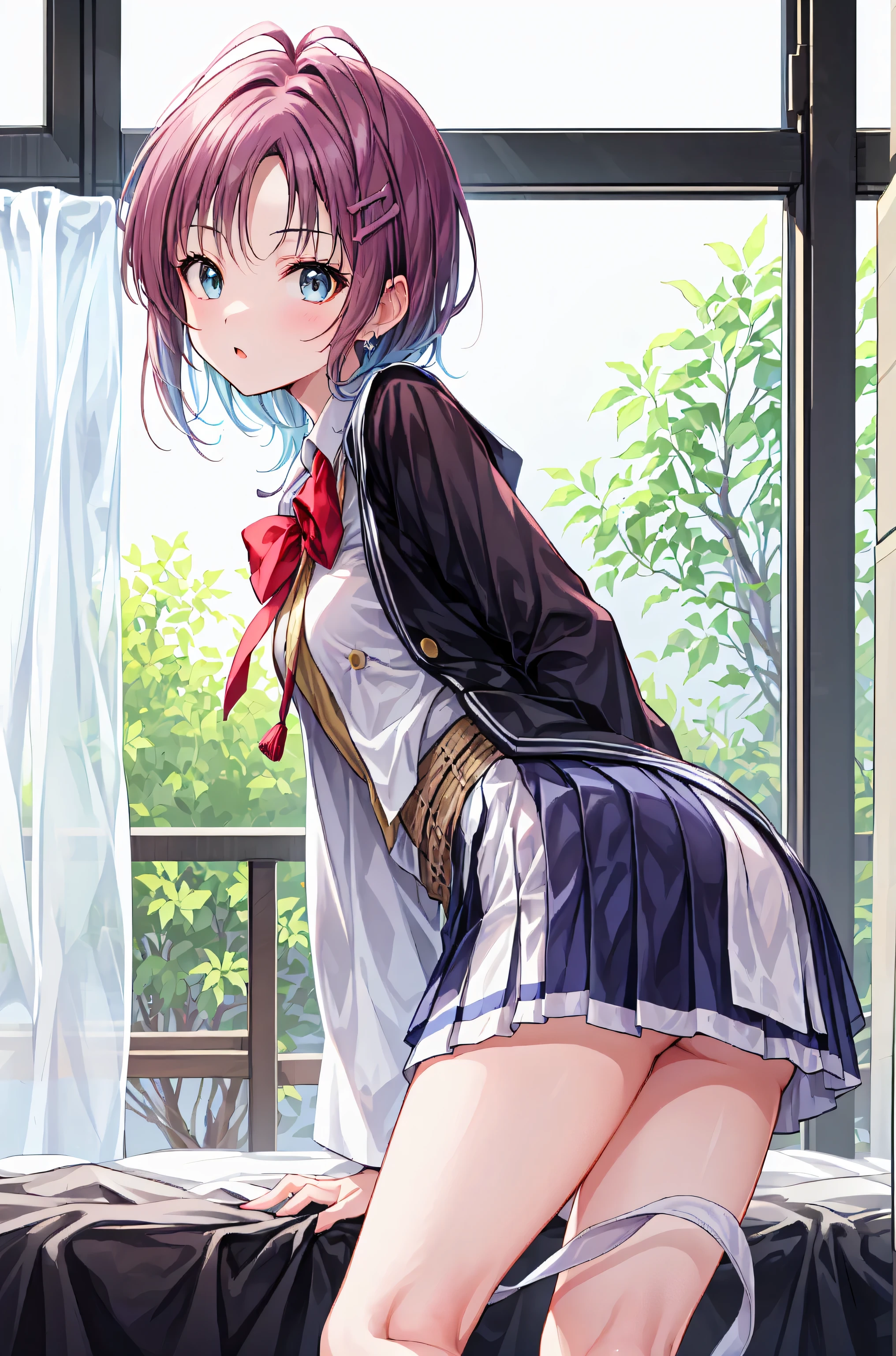 NSFW,,flashing,show pussy,(8k, Raw photo, Best quality, masterpiece: 1.2), masterpiece, super detailing,Best Lighting, (Realistic and realistic photos: 1.4), high-definition RAW color photography:1.3, highly detail mouth,1 girl, (HighSchool uniform,pleated checkered skirt),(skirtlift:1.3),background blur, blush:1.6, depth of fields, hair between eye,Short hair,shiny hair,,(oiled skin:1.5,shiny skin),((full body)), embarrassed:1.5,afraid:1.3,black hair,at City alley