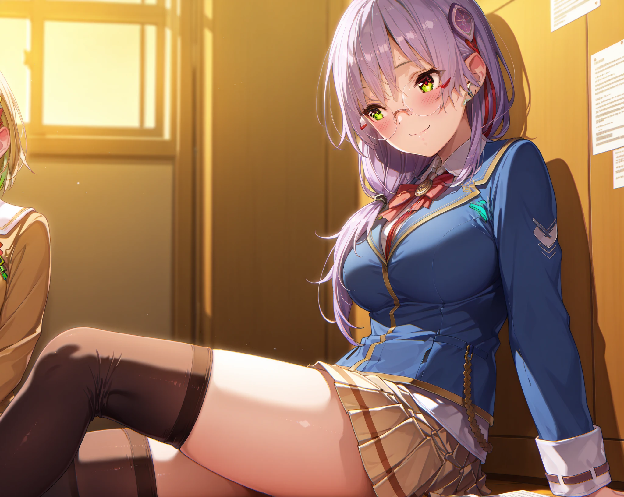 masterpiece, best quality,(detailed), <lora:marchseventh-lora-nochekaiser:1>, sexy, bedroom, smile,tounge_out, :p, one eye closed, face close up,
march seventh, blue eyes, hair between eyes, medium hair, pink eyes, pink hair, two-tone eyes,
archery shooting glove, badge, bare legs, black choker, black corset, black gloves, blue jacket, blue skirt, boots, button badge, buttons, choker, collarbone, corset, earrings, flower ornament, gloves, jacket, jewelry, long sleeves, miniskirt, partially fingerless gloves, pleated skirt, shirt, single earring, single glove, skirt, thigh strap, tied jacket, underbust, white shirt,