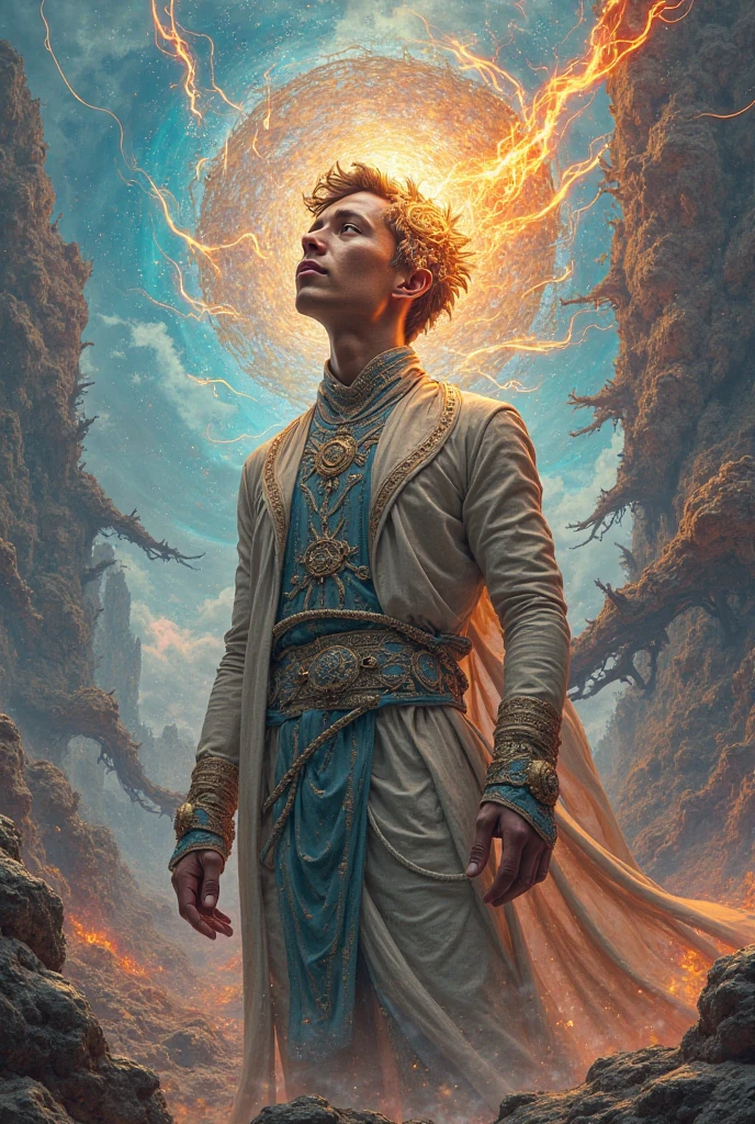 male avatar, amazing real life human art of dissolving zen meditating men shamans illuminated in a temple, position in the divine flow, amazing detail meditative art, soft colored daylight, everything around us has a vision, ayahuasca, spiritual nature, ultra high resolution, hypereallistic cover photo awesome colorful, hand-drawn, dark, sandy, realistic mucha,  Klimt, Davinci, Erte .12k, Intricate. hit definition, cinematic, rough sketch, mix of bold dark lines and loose lines, bold lines, on paper, real-life human, bold colors in dresses, {{{{full body}}}}.