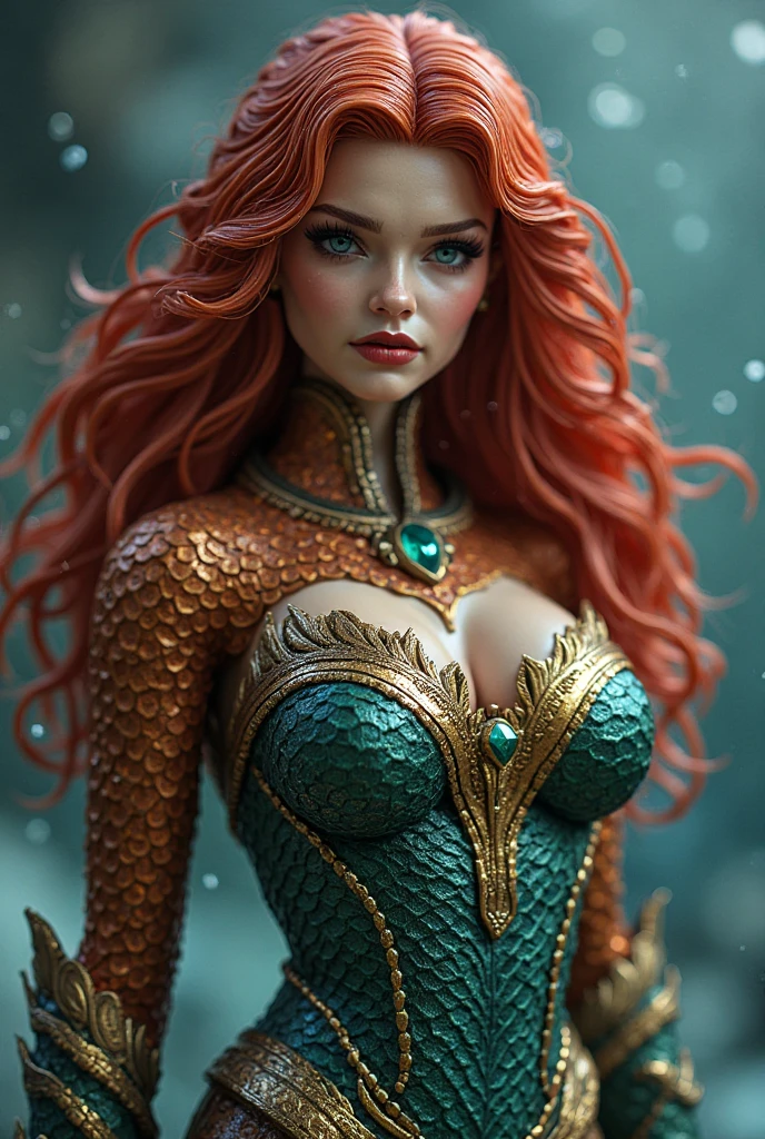 professional photograph occsan This girl is a total bombshell, with fiery red hair that falls in waves down past her shoulders. Her eyes are a deep shade of green, framed by thick lashes that make them seem even larger than they already are. She has a smile that could melt ice and a voice that's as smooth as silk. slim, thin, small waist microwaist (real-looking-skin), (real-looking-eyes-iris, ((video grainyfilm)), natural cinematic lighting, ((professional photo highly defined)) realistic, best quality, photo-realistic 8k, best quality, masterpiece, realistic, photo-realistic , fullbody, anime