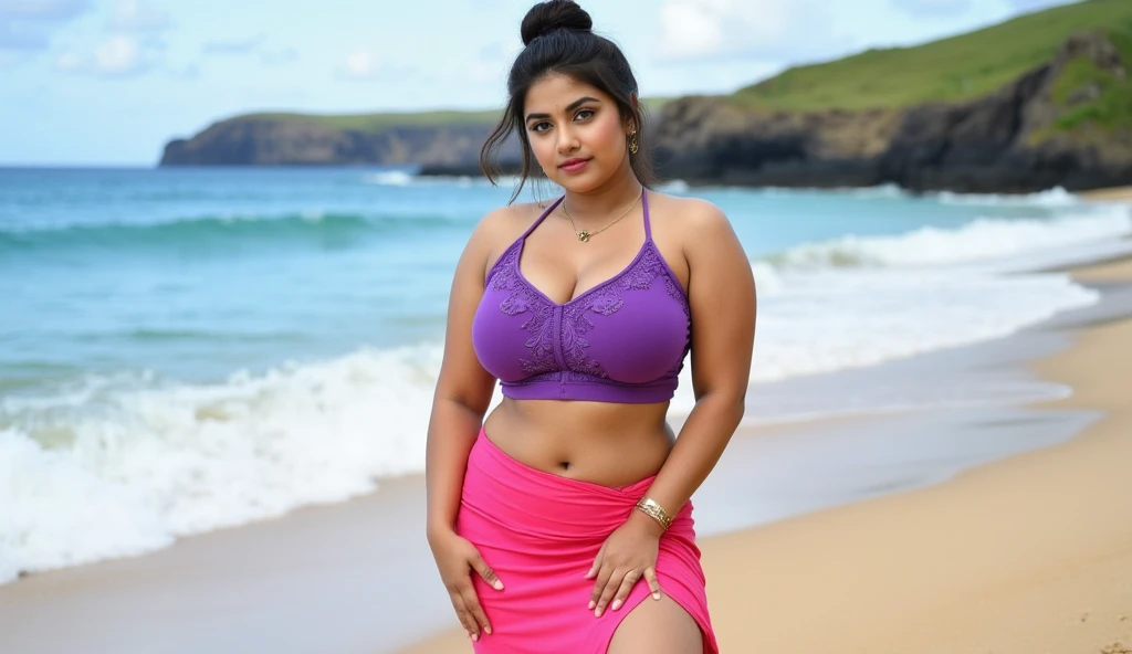 Fatty indian woman in bikini 