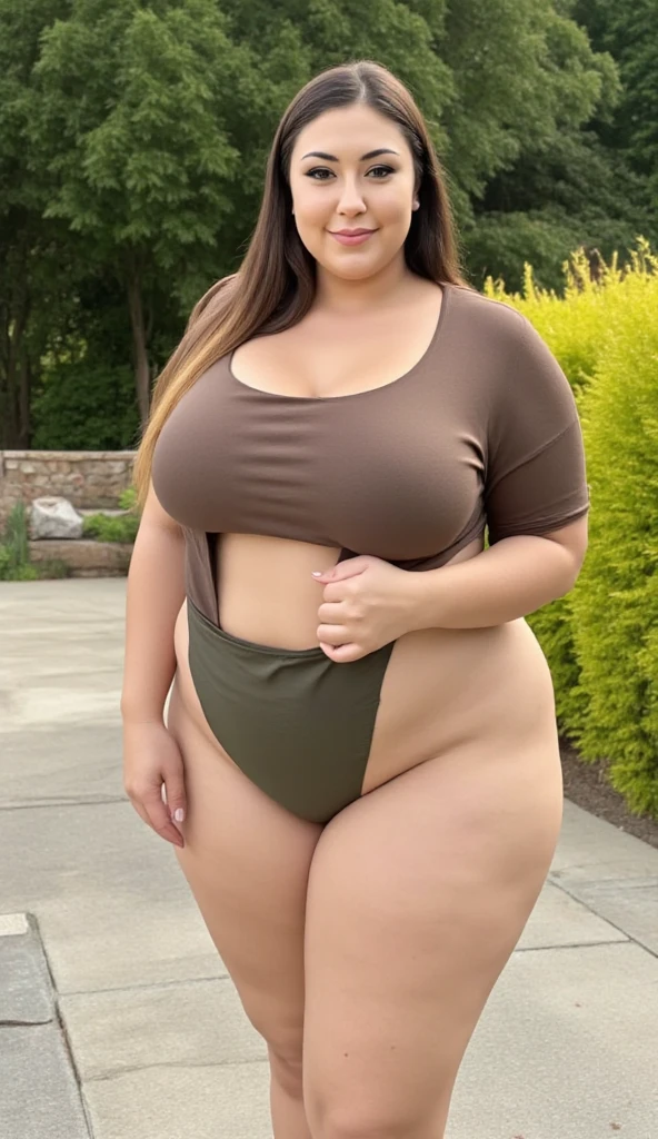 Photograph of a stoner type 23 year old white caucasian-american woman named Serenity Fields. Erotic facial expressions. She is standing in a field of marijuana. She has long eyelashes, fire red braided hair, and perky lips. Her breast size is 36dd. She has big hips, big thighs, very big buttocks, and a curvaceous figure. She has a tattoo of a marijuana leaf on her stomach. She is wearing a green leather jacket, latex marijuana bra, latex marijuana skirt, and a marijuana leaf necklace. Full body shot, atmospheric perspective, cinematic lighting, reflection light, backlighting, UHD, masterpiece, anatomically correct, textured skin, super detail, 8k