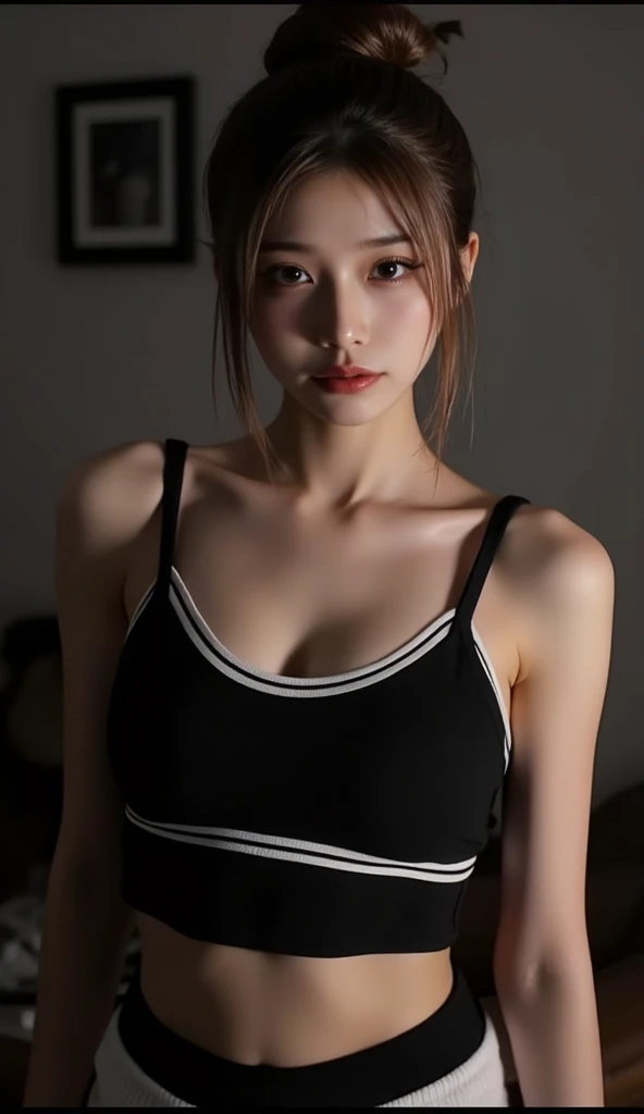 Masterpiece, best quality, portrait of 1girl, woman in sports bras
