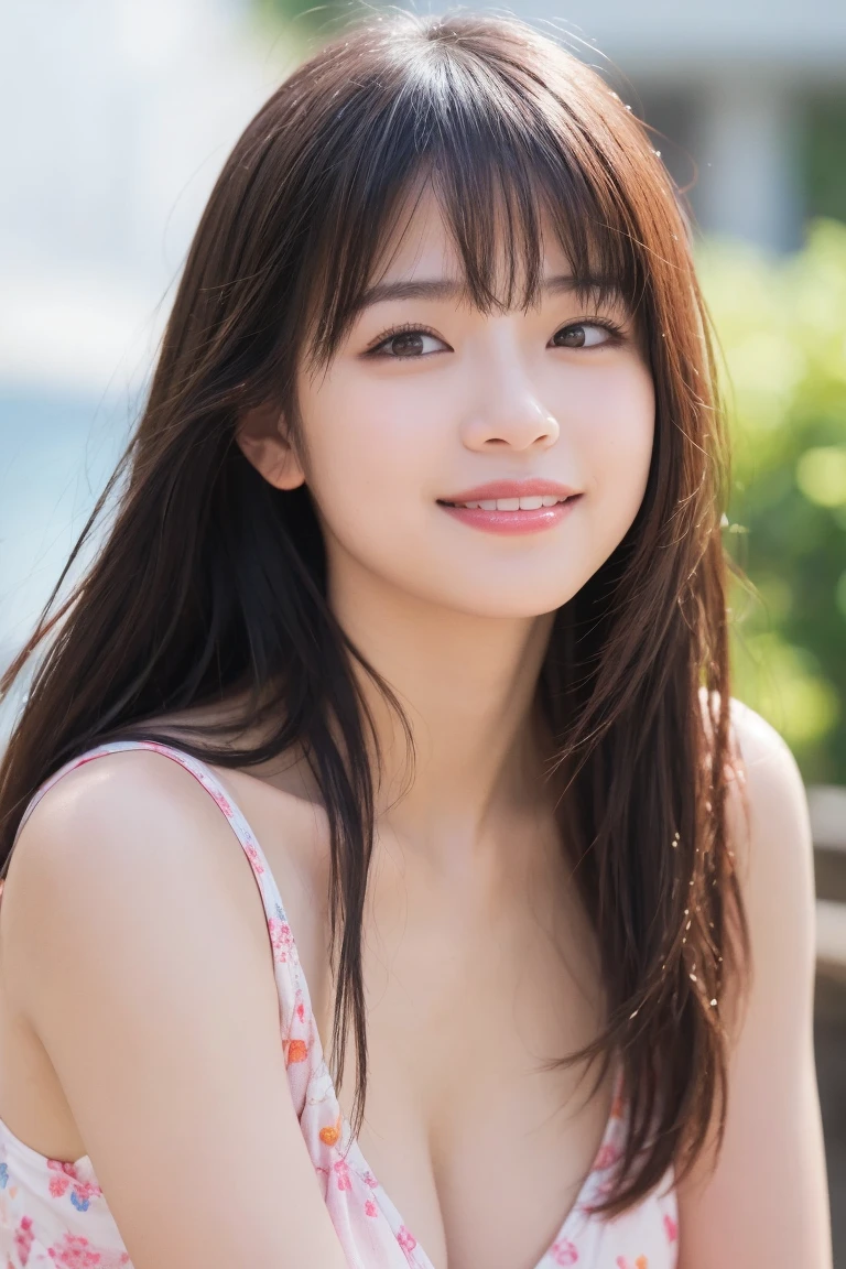 ((最high quality、8K、masterpiece:1.3))，Clear butt shape，Hip Size９０CM，Keep the butt line firmly，full body photo，bikini brown swimsuit，Large swimsuit area，dig into your butt，Looking back from behind，sexy，Clear Butt Line，Fair skin，black dot on the lower left of the lip，25 years old，table top, Photo taken from 10m away，best image quality, high quality, Ask a photographer to take a picture，Do not copy hands，japanese girl,beautiful，cute, small face，Mole on the lower left side of the lip，A photo taken far away from the subject，smile，eyebrows are closely spaced，smile，rural scenery，bust９０CM，Gravure Idol Figure, thatに慣れる, thatに慣れる eyes, thatに慣れる skin, beautiful肌, 超High resolution, (reality: 1.4),とてもbeautiful, A little young face, beautiful肌, thin, (超reality的な), (High resolution), (8K), (非常にthatに慣れる) (beautiful and fine eyes), (超thatに慣れる), (wallpaper), (thatに慣れる face), looking at the viewer, small details, thatに慣れる face, smile, look straight ahead, look straight ahead, Angle from the waist up, reality的な写真, bright lighting, professional lighting, mature woman, (brown hair, medium long hair, layer cut, swaying in the wind, bangs),blur the background，Big eyes，Narrow space between the eyes，Clearly define the shape of the hand and fingers，small mole on the lower left side of the lip，that&#39;It&#39;s not a selfie，full body photo