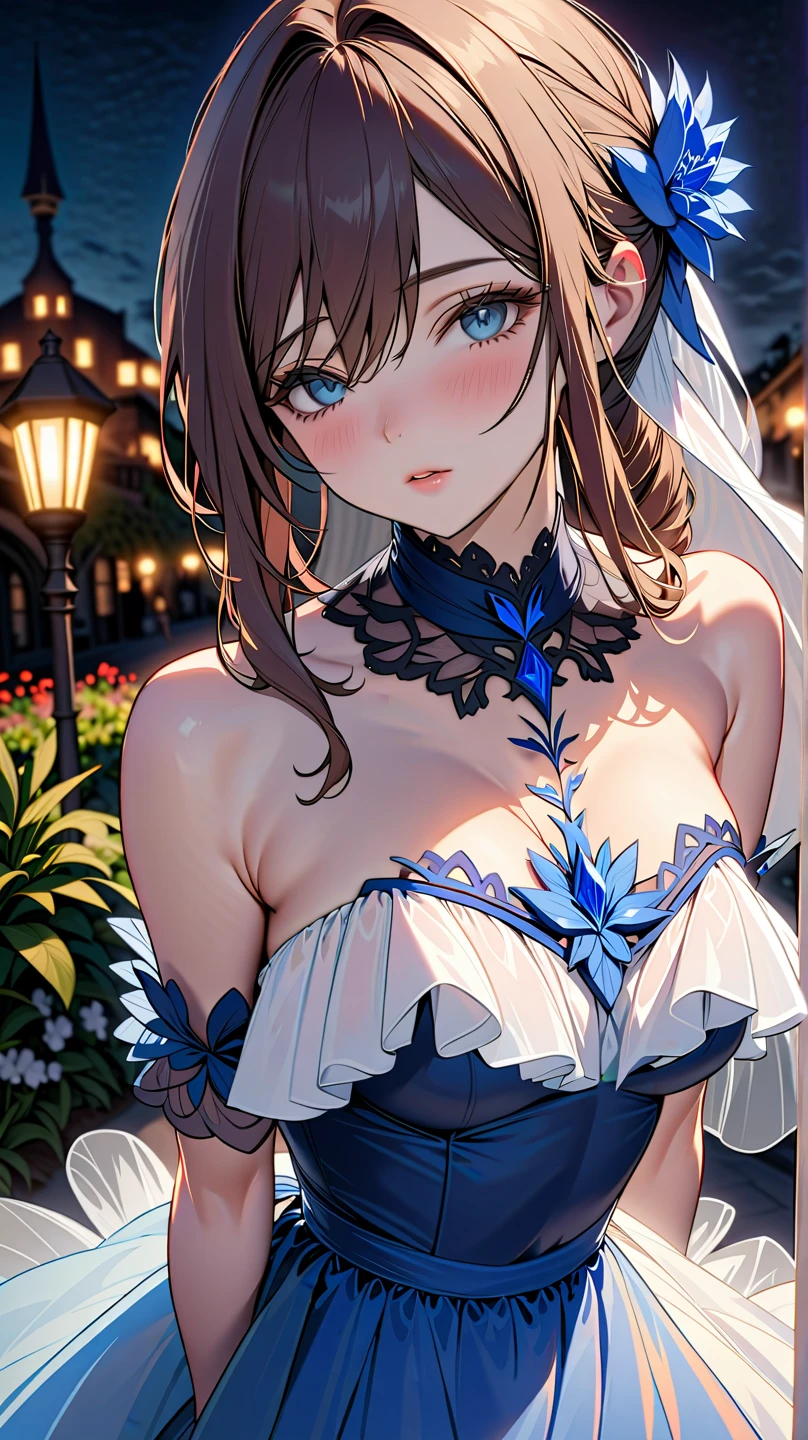 the same,
Depicts only one woman,

Brown Hair,Wet hair texture,髪からDripping水滴,
(Short Hair.05),Ashime,straight,

((Black Rose))Hair Accessories,Purple Necklace,

Natural skin texture,Big boobs,Narrow waist,Bring both arms together,

((((Black one piece dress)))),
Black scarf,
(((White transparent jacket))),
Golden crown,

Neuschwanstein Castle,Garden of Roses,stand up,
11:30 PM,darkness,Starry Sky,constellation,shooting star,moonlight,Streetscape,mirage,

Slightly larger breasts,expression(anger),Hall々and attitude,White teeth,Closed Mouth,Narrow your eyes halfway,
blush,From the side,Sexy pose,Broken posture,From the eyes(Tears)Dripping,

Natural depiction,
Beautiful depiction,
Shiny eyes,
Healthy Body,
Natural hairstyle,
Natural body contours,
Natural facial contours,
(Five fingers)Absolute depiction,Symmetrical fingers,
Two arms,
Two legs,
Sharp eyelid depiction,
Symmetrical eyes,Symmetrical eyes,
Keep the subject in the center,Expand the upper body,
Beautiful image quality,
Delicate shades,
4K,Very detailed,
Delicate light adjustment,
Delicate contour drawing,
Does not depict nipples,