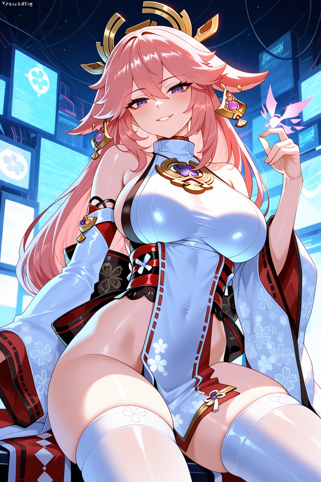 tmasterpiece, Best quality at best, 1girll, 独奏, long whitr hair, nedium breasts, looking at viewert, ssmile, By bangs,big cleavage breasts, hair adornments, red eyes, mitts, shift dresses,((4K,Masterpiece,Best quality)), beauitful face,Hair accessories,独奏,looking at viewert,ssmile,Shut your mouth,cparted lips,hair adornments,choker necklace,jewely,long whitr hair,耳Nipple Ring,Chinese outfit,ultra - detailed,The inserts are very delicate and beautiful,dynamic angle,floatking,美丽细致的眼睛,Detailed light,Large chest,爆乳,big assa,Floating hair,glowing light eyes,比基尼,Hood cloth,Lace lingerie big breasts,Blushlush,1个Giant Breast Girl,Lace lingerie big breasts,Lace lingerie big breasts,Kizi,Animal ears,Armpits,Blushlush,Fox ears,Hair between both eyes,long whitr hair,looking-at-viewer,Pink hair,独奏,separate,outstretched legs,Very long hair,Yae_SakuraNS,(Yae Miko) 1 rapariga,Yae Miko,A pink-haired,The barefoot,Solitude,the feet,Purple eye,long whitr hair,japanses clothes,looki at viewer,Animal ear,A sole,Toes,jewely,Lie down,Blushlush,ssmile,leges,hindquarters,On the back,and the tongue sticks out,the original god,holding a pudica pose, nogami, Head down, passionate pose,;Open mouth, Brace your hands on the ground,Pose behind you,holding a pudica pose,
