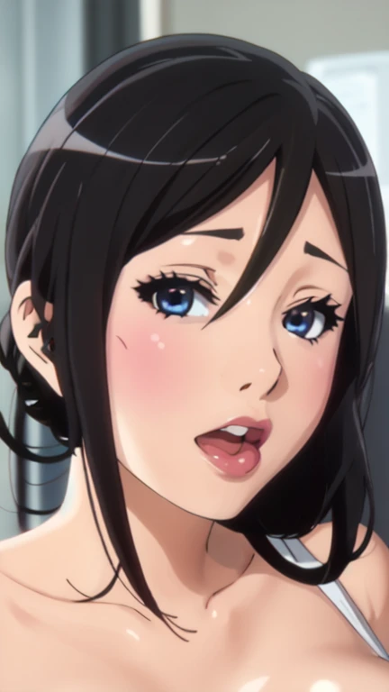 (Beautiful adult woman1a person),((Beautiful black hair long hair)),((Realistic portraits)),(Realistic),((Best Quality)),(amazing),(masutepiece),(top-quality),(Top image quality),(Top resolution),((finely detail)),((beautifull detailed face)),((A frustrated look on his face:shed tears)),beautiful detailed nose,(Beautiful white skin),normal arm muscles,(feminine thin fingers),(((Large breasts:Pink detailed erection nipples and areolas))),(((Blowjob))),((a park:Night:细致背景)),(((Please take the large erect penis deep into your mouth.))),(((Please suck the penis deep into your throat.))),