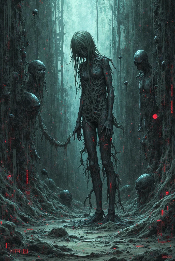 1980s、Japan anime style、Works by Junji Ito、Professional work、masterpiece、Single image、Old colors、Darkness