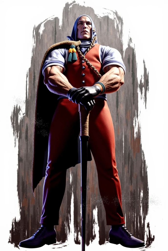 American classic comic book art: handsome ethereal very young man of Native American origin, brown skin, short straight dark hair, masculine chest, nice big butt, bright red hood, bright red tiny mini skirt, long black gloves, nice thighs, holding a wooden stick, necklace of teeth, very young face man, collars of brown fur, black tight socks, prancing, classic comic book 
