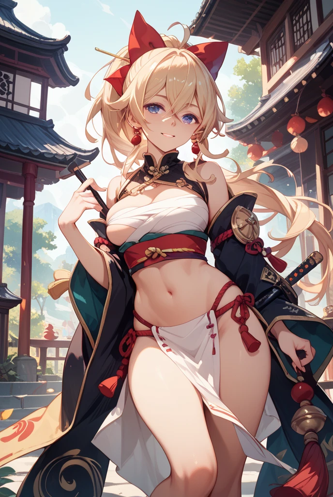 a beauty girl,Mature face,a matural female,Fluffy tail hair,Ultra-loose underwear,clothes slipping off,Anterior convex and posterior,Straight chest,Ruddy complexion,Huge fox tail,nabel,(huge tit),adventurer,tit,areola of breast,pantiess,Stockings,Human Services Panel,(Chinese tradition)