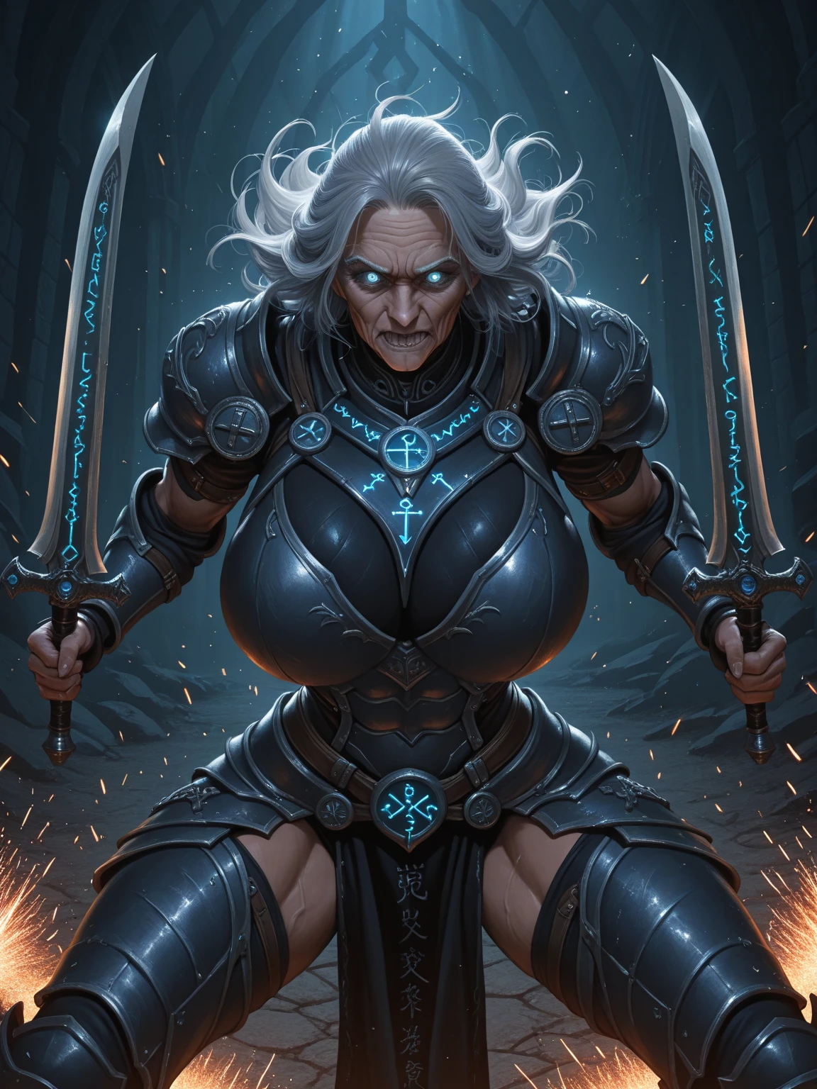 (Best quality, 4k, Masterpiece :1.3),Best Quality, masterpiece, accurate, anatomically correct, textured skin, super detail, high details, high quality, award winning, best quality, Idealized woman,Solo mature woman,Sindel from mortal kombat, detailed white eyes, white hair ,latex outfit , Intricate, High Detail, Sharp focus, dramatic, photorealistic painting art by greg rutkowski