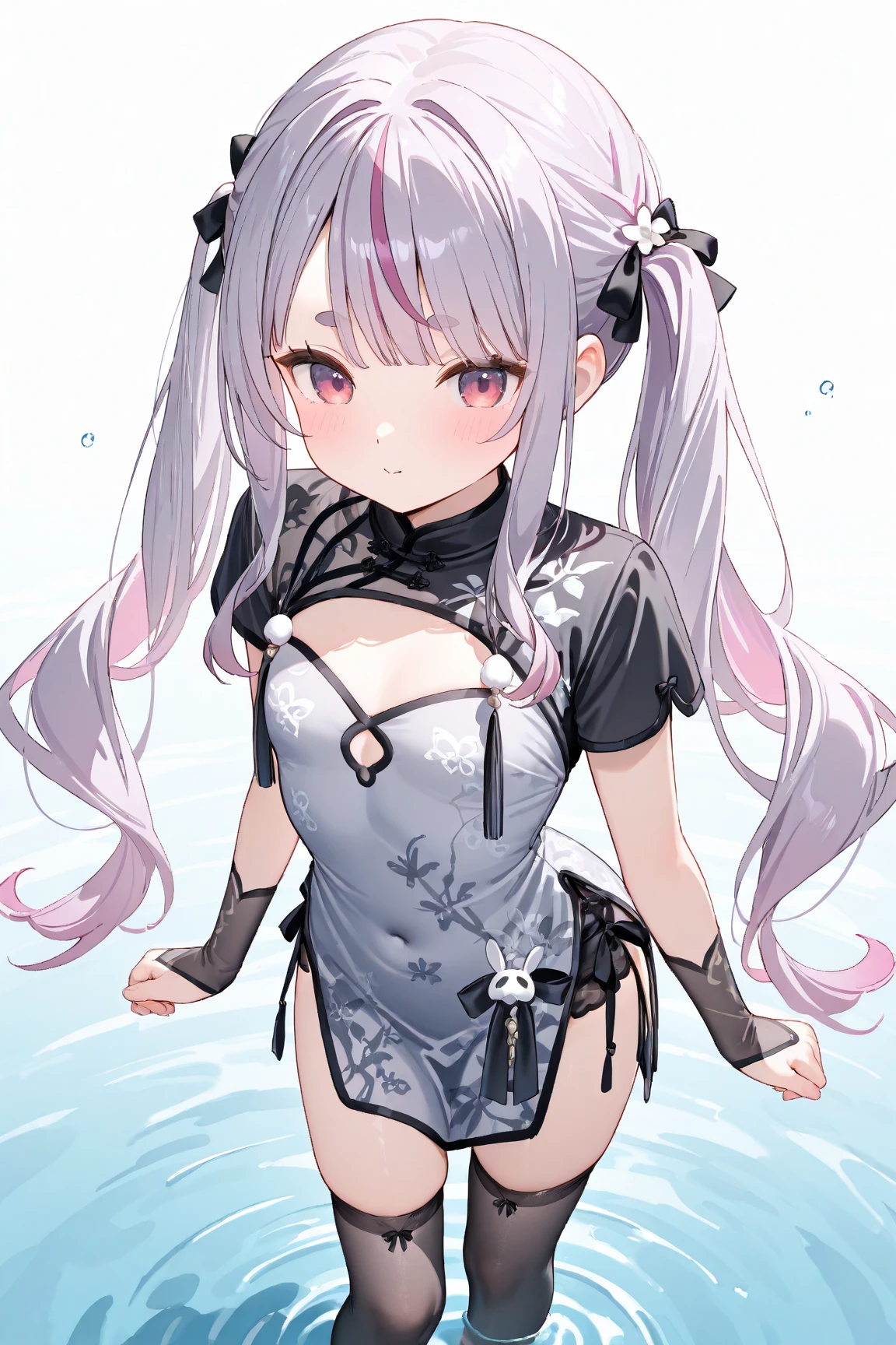 {{{{{16k}}}}}, {{{{{Unique atmosphere in the middle of the transition from girl to sexy woman, transforming a Japanese girl with a cutely pussy into her facial rank to the SSS rank of top-notch pretty actresses, She's in a cylindrical aquarium filled with female hormone fluid with a control panel that allows her to change the shape and appearance and personality of the girl inside at will, The oil of glowing flowers is poured into the aquarium and she is turned into a beautiful herbarium, When the control panel under the aquarium was adjusted to a   innocent beautiful big-breasted with tight cleavage slender underbusted personality girl her appearance changed to a cutely innocent and gentle look, She was a 12-year-old girl but after being locked in a aquarium for four years and injected daily with beauty-enhancing hormones she grew into a 16-year-old girl that she had an purd fetish for lips and necks and waistlines, The lush growing tits and waistline of a 16 year old ripen quickly when the control panel is moved to a 20 year old and we see her in her prime as a woman, her clearer nip line from underbust to hips, she grew up she became pretty face like an idol, Her too-beautiful rounded tits wrapped in her separates frills pastel colored bikini, Her hair is replaced by a bang long glossy very Straight black hair, The growing body is reproduced with sex-loving, thick vivid lips, Her gasps echoing through the water, She transforms her into a cute once-in-a-millennium}}}}},{{Extremely detailed}},{{{{{integrated her head small, Enchanting Too thick and erotic deep pink lips, Her thickened lips shimmer with luster}}}}},{{{{{Her tattoos spread all over her body, She is tattooed with lewd flowers on her neck, arms, lower abdomen, thighs}}}}}