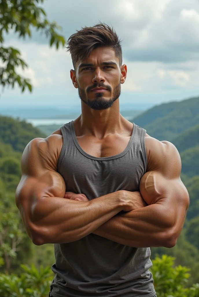 change background to uk beach city, black hair to, silver-golden, gold wire glasses, detailed face,detailed eyes,detailed hair) (best quality,highres),ultra-detailed,HD,1.37, HDR,professional,studio lighting,sharp focus,(portraits,photography), smile, 8k pack,s, bodybuilder, Enhanced with HDR technology, 16K resolution, tatto on hand, (((HDR))), (high quality enhance), HD 8k resoulation. killer smile,