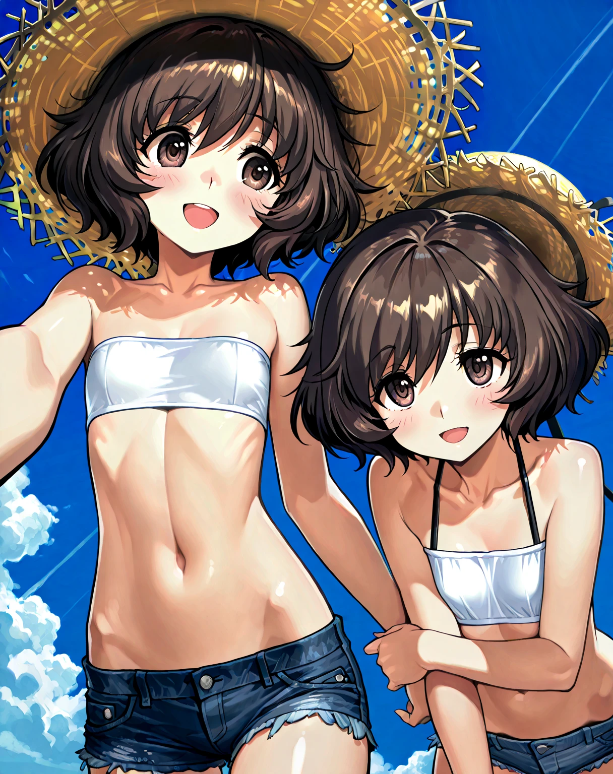 beach, praia girls, cute girls, shonen magazine, sexy girls