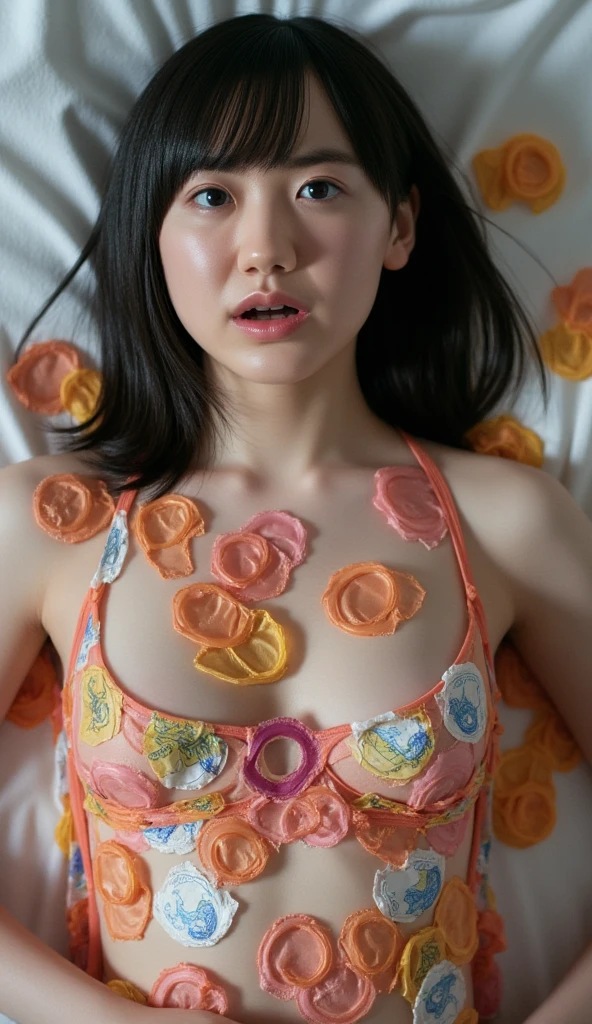 (Highest quality, 8K, 32k, masterpiece, Ultra-high resolution:1.2), Completely visible、Exposed Skin、Small Boobs、Pink nipples、White skin、
