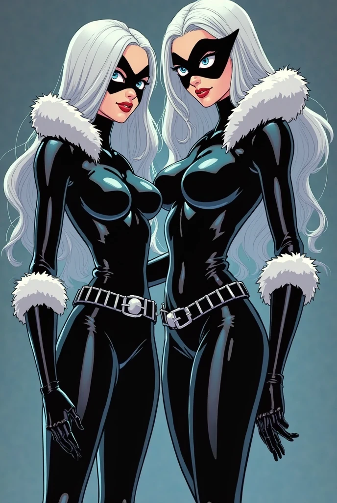 TheCat, ((long white hair, glowing blue eyes, makeup, narrow waist, skinny, medium breasts)), pelvic curtain, ((black panties, balck bra, domino mask, white gloves,collar)), full body, perfect body, (insanely detailed, beautiful detailed face, masterpiece, best quality) , (((solo))), (((1girl))), (((mature))), (extremely detailed 8k paper CG wall unit: 1.1), (bed, bedroom, night), (smile face for the viewer), eropose, behind, underbutt, below
