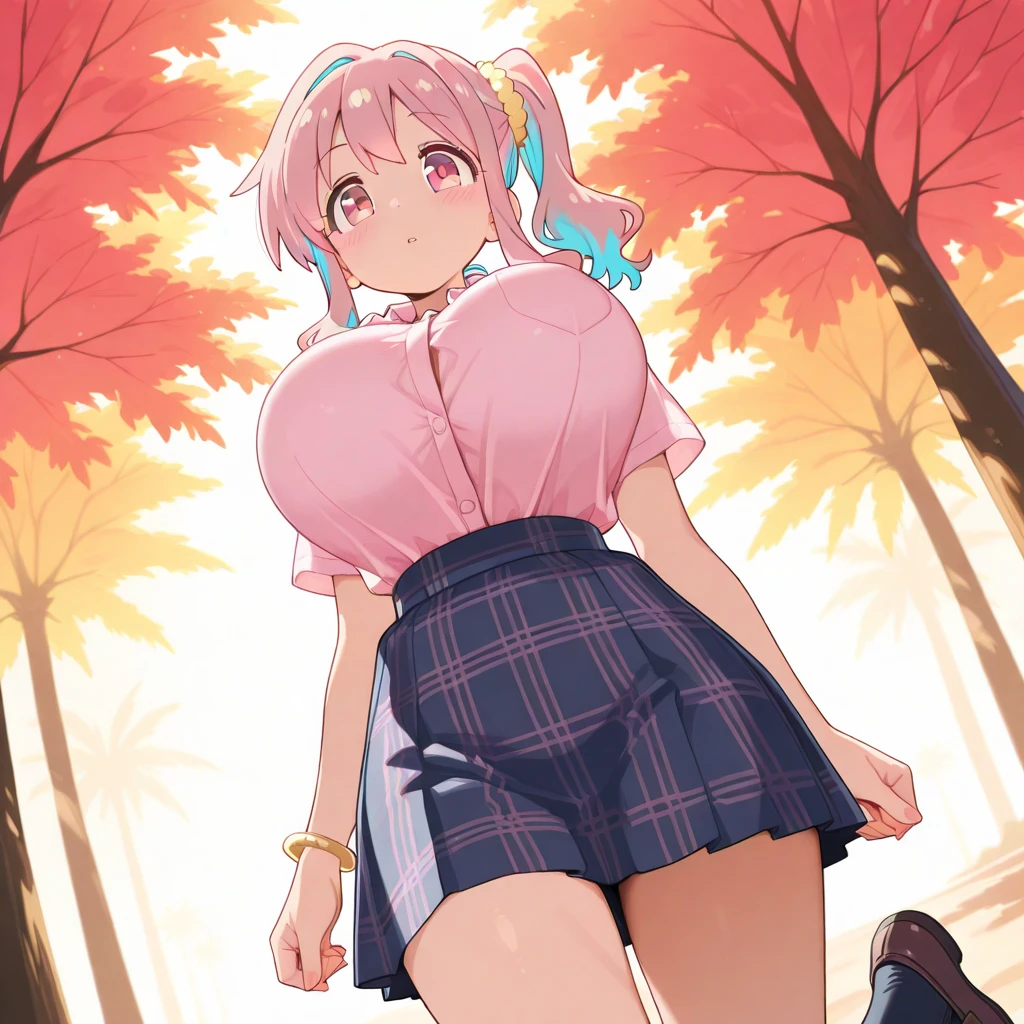 minamikotobuki\(oshinoko\), oily skin, wet, detailed skin, ((little girl)), ((carrying a red backpack)), ((10 years old)), blurry background, open mouth, short height, little girl, ((bare shoulder)), ((presenting armpit)), (see-through), cleavage, naughty face, ((white tank top)), (arm up), ((loli oppai)), ((big boobs)), ((large breasts)), ((under boobs)), ((boob curtain)), (hot pants), ((detached sleeves)), beach, (potrait)), loose shirt, navel, (((from below))) wet body, rain