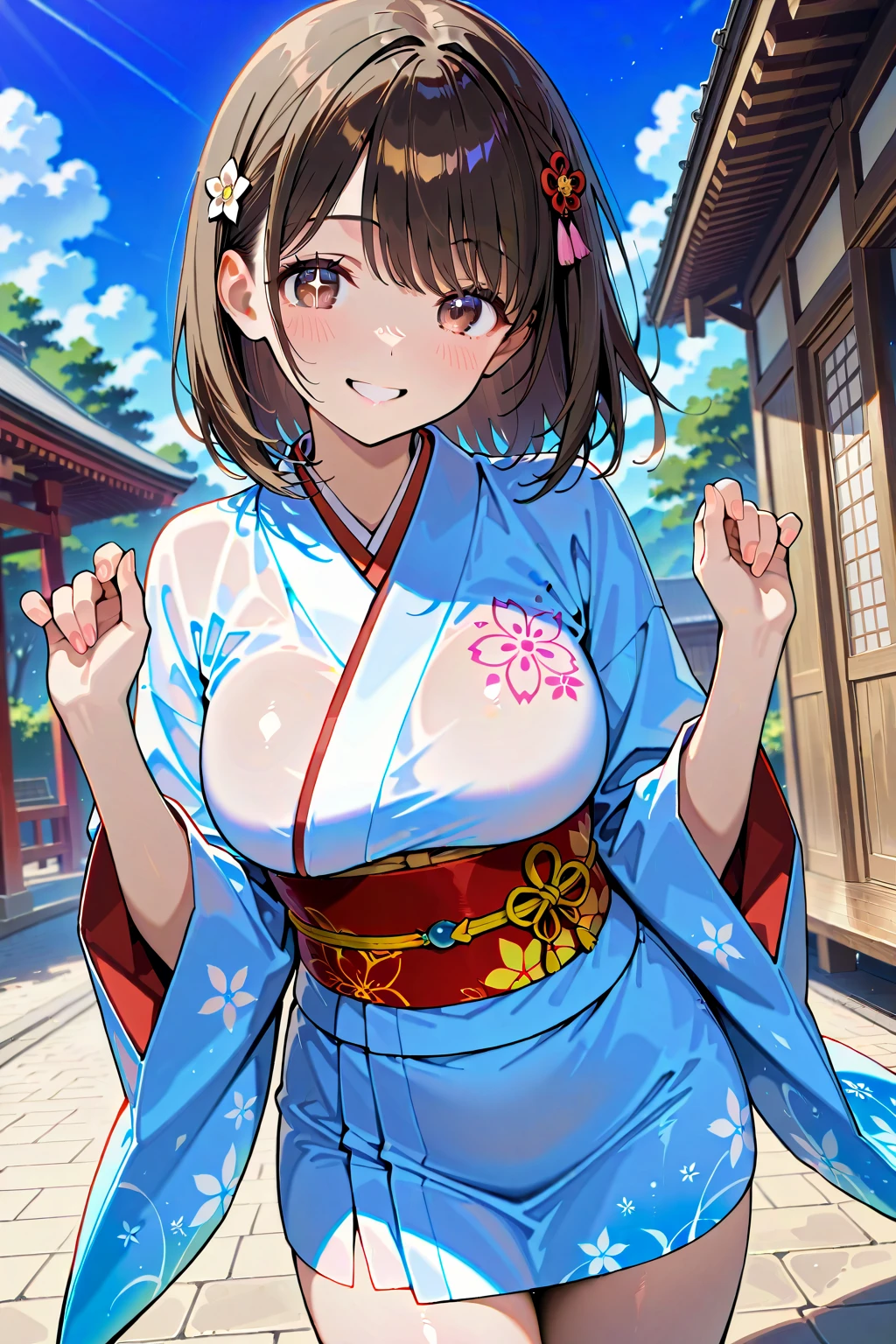 (​masterpiece:2.0), (top-quality:2.0), (Naked:1.5), (Take off your little pink yukata:1.5), (Ultra-thin fabric:1.5), (sexypose:1.5), (blushed face:1.3), (barechested:1.3), 1 little girl, Precise hands, Embarrassed look, lightsmile, Look at me and smile, a very pretty girl, Innocent face, Young Face, Clear eyes, Shining eyes,(thigh visible:1.5), The crotch is visible, No pubic hair, Full body, Beautiful skins, ultra-definition, Top resolution, Japan High School Student, silber hair, papillae stand,Show ,ultra gigantic tits,protruding papillae,Wet and transparent yukata,vore#39;wearing it,fullnude,Show the pubic area,A large amount of white liquid from the pubic area,Breast milk out of the,A large amount of milk comes out from the nipples,Breast milk splatters from there..........,Emphasis on the armpits,Emphasis on papillae,Emphasis on the crotch,Spreading the crotch,barechested,Opening legs,Emphasis on,No hair in the crotch,focus on milk production,Highlights the fluid from the pubic area,showing nipple,Show,Colossal tits,Show nipples,showing nipple,