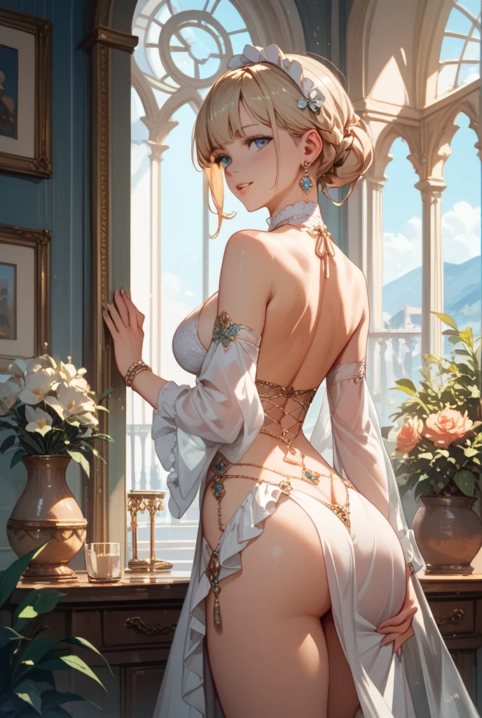過去最高のmasterpiece、beautiful美しさ, 3D two-dimensional, rich, blonde, skirt, stockings, high heels, poison、star、star、(Highly detailed CG Unity 8K wallpaper),(masterpiece), (最high quality), (Super detailed), (best work),(best shadow), (sharp eyeliner, eye shadow, fine eye:1.1), (超High resolution,realistic,最high quality,realistic),(8K,RAW photo,最high quality,マstarプル),mature woman、sensual curves、huge breasts、thighs、bubble、お尻のmasterpiece, 最high quality, Super detailed, full body shot, mature woman, beautiful mature woman, nightgown and underwear, enchanting smile, thick lips, Chubby lips, blush, looking at the viewer, provocative expression, beautiful髪型, cleavage, Plump、curvy hips、attractive face、sexy lingerie、an inviting gaze、Expression of emotions、Lewd underwear、(((erotic see-through lingerie set)))、Standing position、gorgeous accessories 、big breastsの女性, bare shoulders, golden hair, colored feather, metal ornaments, colored flowers, particle, light, (masterpiece, 最high quality, 最high quality, official art, beautiful and aesthetic:1.2), (1 girl:1.3), very detailed,(fractal art:1.1),(colorful:1.1)、(flowers:1.3),most detailed,(zentangle:1.2), (dynamic pose), (abstract background:1.3), (shiny skin), (lots of colors :1.4), ,(earrings:1.4), (feather:1.4),masterpiece, 最high quality, Super detailed, 30~40 years, full body shot, beautiful 、various hairstyles,gold headband,plump breasts,beautiful butt,greek clothing,Tulle covers the breasts,perfectly proportioned, detailed clothing details,marble,god statue,cinematic lighting, film grain, 8K, masterpiece, Super detailed, high detail, high quality, High resolution,(((NSFW:1.2)))、exposed chest、Openwork decoration,(((see through dress)))、(((解剖学的に正しいbody))) , 最high quality, Super detailed, (((Lewd underwear)))、raise your butt, from below, (((R-18)))、Hakari、thighs, big breasts, Are standing, cowboy shot, blush, (((1 girl))), (masterpiece:1.3), (High resolution), (8K), (very detailed), perfect face, Nice eye and face, (((最high quality))), (Super detailed), detailed face and eye, (alone), High resolution、beautifuleye,(((sexy pose)))、(((整ったbig breasts)))、((beautiful eye))、luxury、(((超High resolution)))、(((detailed description)))、(((ぽっちゃりbody型)))、(((解剖学的構造に一致したbodyの部位)))、beautiful長いまつ毛、バランスのとれたbody型,2 feet、Just the right size for your legs and arms、Fishnet tights、glamorous、(((Clear white and black eye)))、lipstick、Sparkling、(Undistorted face, eye, body)、jewelry、gem、(長くカールしたbeautifulまつ毛)、(((バランス良いbeautiful胸)))、(transparent, Exquisite skin:1.2)、(((完璧なglamorousボディー)))、actress face、Super beautiful、Cute smile、Healing beauty、Flower shower、完璧なeye、realistic depiction、Super sexy、glossy、Glamorous、double eyelids、Good dark makeup、makeup、ぼやけていないeye