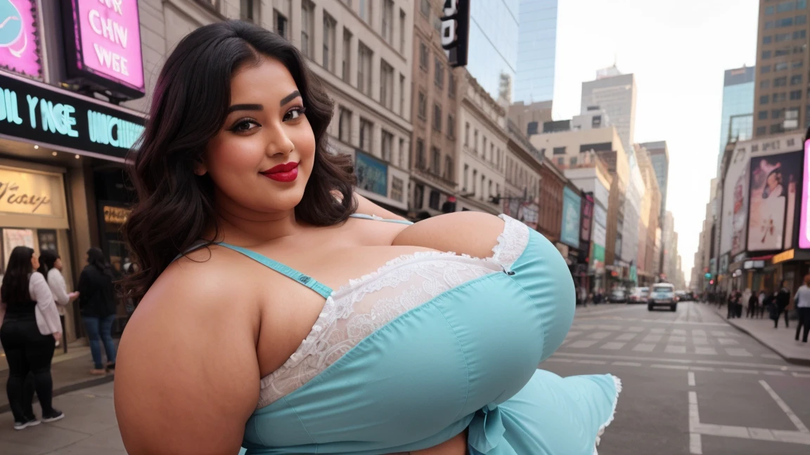 A half body of confident-looking Arabian woman with long and thick hair, (masterpiece, best quality:1.2), looking at viewer, hazel eyes, a smile on the face, royal and lusty look, straight standing posing like a professional model for a photoshoot, (((((Huge Boobs))))), perfect composition and light, hyper realistic, super detailed, 8k, high quality, trending art, trending on art station, photo, intricate details, highly detailed,((((Cropped Open Huge Boobs)))), (((Colorful Arcade detail background)))), (((wearing a colourful push up bra and panties with designs and patterns with sleeves))), ((((big sexy Hour Glass body shape)))), ((((Colorful Arcade detailed background behind her)))), (((Portrait Fashion Photo))), ((long wavy thick hair style)), (((hyper realistic skin texture with makeup with blush face))), hair bobbles, wince, solid circle eyes, light smile, ear blush, fang, ccurate, makeup, Surrealism, drop shadow, anaglyph, stereogram, tachi-e, pov, atmospheric perspective, glowing light, backlighting, ray tracing, image fill, anaglyph, stereogram, scanlines, speed lines, silhouette, vignetting, 8k, super detail, best quality, (((day light)))