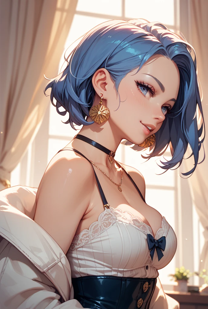 ((masterpiece, best quality)),
St. Louis\(Luxury Wheels\)\(Azure Lane\), high resolution, highest quality, illustration, cinematic light, super detailed, detailed face, (detailed eyes), best quality, super detailed, masterpiece, real, realistic visuals, girl full body, perfect figure, 10ct/love/10ct/star gem, (((10ct diamond)) milk 10ct gemstone pedic, nipple love gemstone pedicle, enjoy expression, areola, (nipple gemstone pedicle detail), extremely high quality, (Bend upright) with your arms as support. Various, perfect chest curve, super big breasts, super upturned buttocks, (detailed areola), (detailed buttocks), areola: 1, big tits: 1.1, shy, enjoy expression, upturned buttocks: 1.58. Perfect figure, very detailed chest and buttocks, pale oily skin, delicate bare-butt painting, hyper-detailed breasts, (((beautiful and detailed areola depiction))), (((areola detail depiction))), delicate bare buttock painting. (detailed face), room, hair accessory, earrings, necklace, portrait, silver dress, revealing clothes, highest detail, glowing eyes, (hotel:1.2), sitting on bed, sitting, bed, window, night sky, backlight, light, (high contrast), (color),