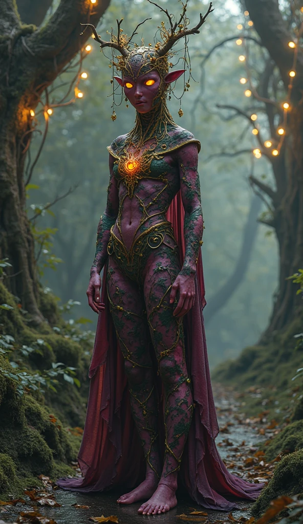 A giant tree, a girl trapped in the tree, almost all of her body except for her face has been assimilated, limbs of the tree, wrapped in the tree, and a part of the forest along with the tree. all of her clothing is covered in red, red monster, eyes are on fire, mad and horror, fantasy art, monster art on artstation, digital giant tree, a girl trapped in the tree, almost all of her body except for her face has been assimilated, limbs of the tree, wrapped in the tree, and a part of the forest along with the tree. all of her clothing is covered in new layers of leaves that look like new layers of leaves, light from a window, fantasy, artstation