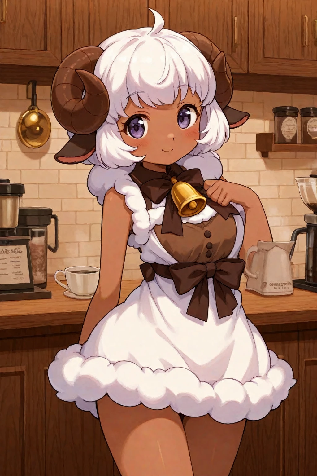 (best quality, high resolution, 4k, master part:1.2), ultra-detalhado, Realistic:1.37, Foto RAW, fotorrealista, Four semi-human Pegoraro girls together, white sheep hair, sheep horns, pretty, wearing princess clothes, Dutch angle, detailed art. (sfw), cores vibrantes, soft lighting