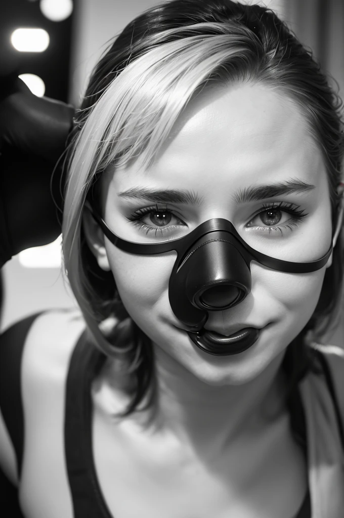  (Amy Adams, bdsm, bondage, muzzled mouth, drool dripping, drool dangling, breathplay) cleavage, 8k, drool on chest, drooling, realistic, horror, dripping wet, medium breasts, drool dripping from chin, drool on face, corset, suspended, hanging, perfect body, smooth skin, pleading eyes, exact likeness, muzzle harness, muzzle, breath control 