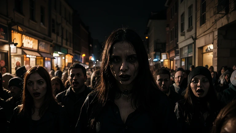 (best quality:1.2),artwork,scary woman with a mask,dark clothing,holding a bloodied knife,piercing gaze,horror theme,creepy atmosphere,ominous lighting,nighttime scene,macabre details,color palette:dark and gloomy