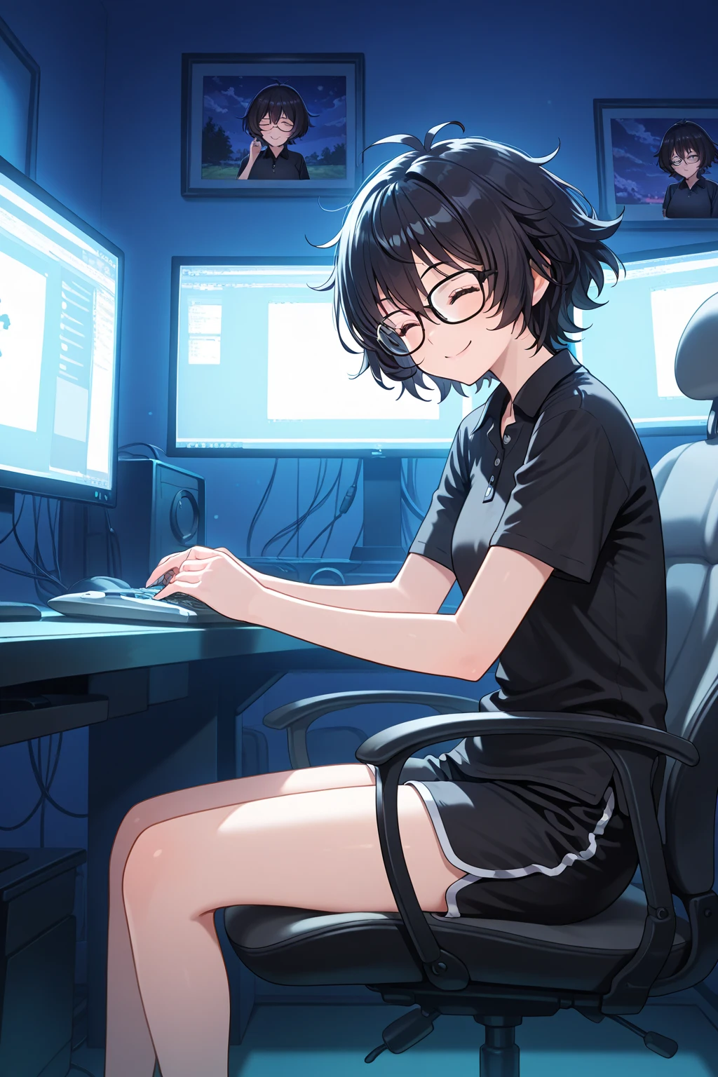 high resolution 1 person School machine pen Note Looking ahead Glasses I'm thinking