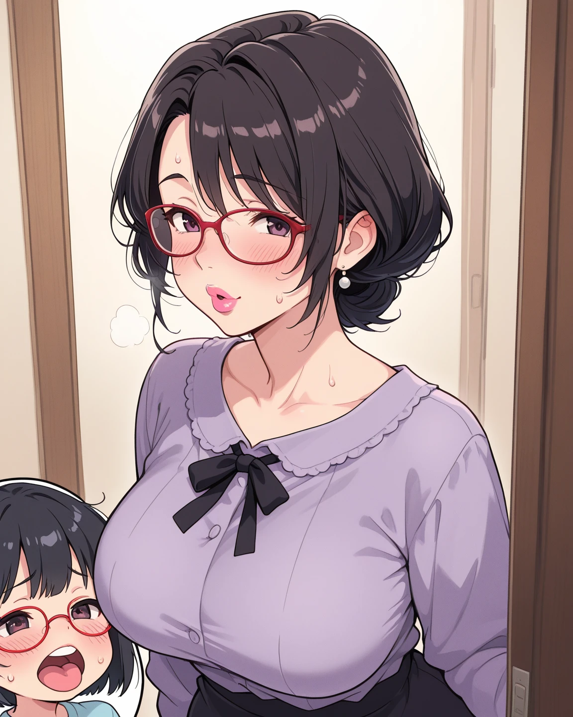 50 year old mature milf aunty、Men holding penises and surrounding a girl、Teasing Smile、、From the penis、garden、女の子のためのBukkake、Thick thighs、Plump、Voluptuous、Plump Mature Woman、sweater、Tight mini skirt、Floral underwear、Glasses、Ugly、Bukkake、A man gropes a woman's breasts from behind、Blowjob、Sucking penis、Facial wrinkles、From above、Bukkake、Real、live-action、Actual item