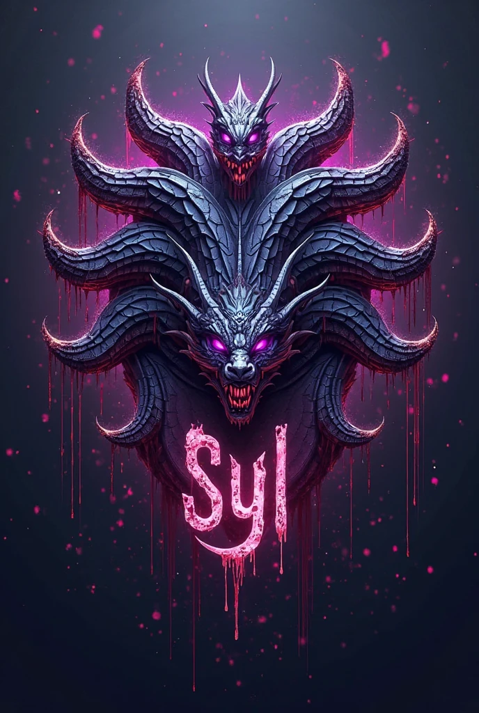 Tik Tok logo circle where it reflects skull dragon with the word sensey family and also that says Master Sensey