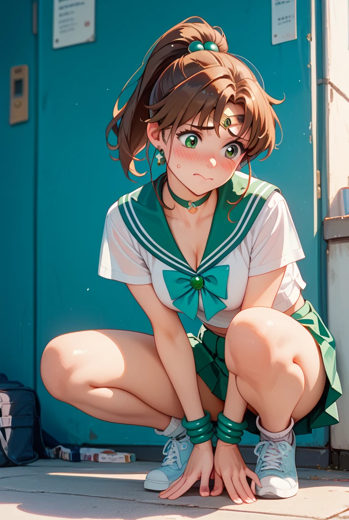 Sailor Jupiter showing off her vagina with anal protrusion