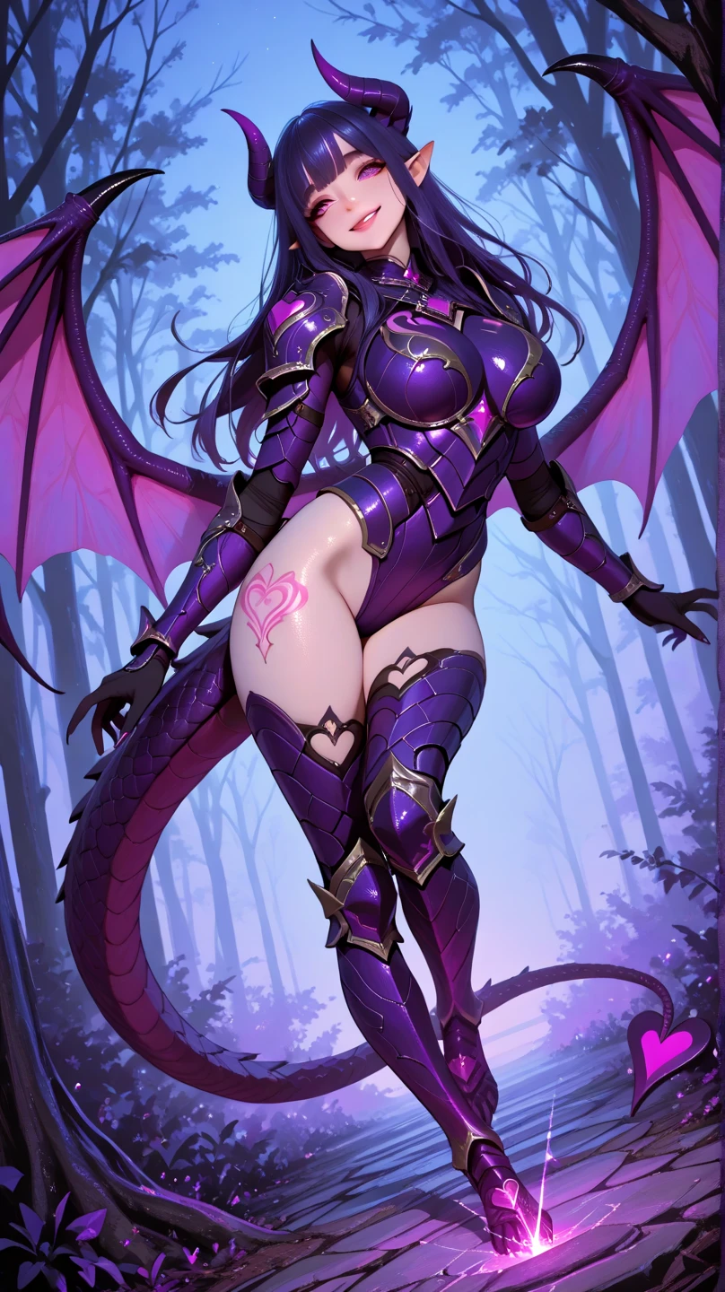 girl, gargoyle warrior, AvaAddams, crouching, evil look, sexy, armour panties lowleg, claws, fangs, wings, busty, massive tail, demonic armor, facepaint, bodypaint, red glowing eyes, combat stance, vibrant appearance, creative behavior, menacing, evil smile, imaginative, sensual, spontaneous, highest quality, skin texture, intricate details, (cinematic lighting), RAW photo, 8k, under moonlight, nightmarish, full moon, firestorm, debris