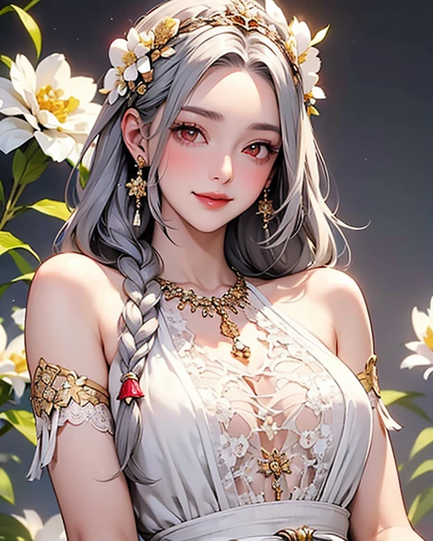 1girl,(((mature female))),chinese style, ancient china, sister,green long dress, plum blossoms,((Green walls)),alling flower petals,(upper body, half body shot, caring), front shot, {best quality}, {{masterpiece}}, extremely detailed 8K wallpaper, {an extremely delicate and beautiful}, colorful, intricately detailed, Realistic, real, camera quality, (detailed depiction of clothes), cool white skin, (detailed depiction of blush), 1080p, sun, smooth light white hair,bright and silky skin ,super fine illustration, beautiful eyes, very fine light, fine glow, full body close-up,Hanfu,ru_qun，(closeup cleavage)，
