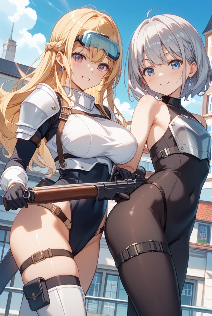 Special Forces Girls,during war,Grinning face,topless,belly button,aircraft carrier,Inward-curling ponytail,hat