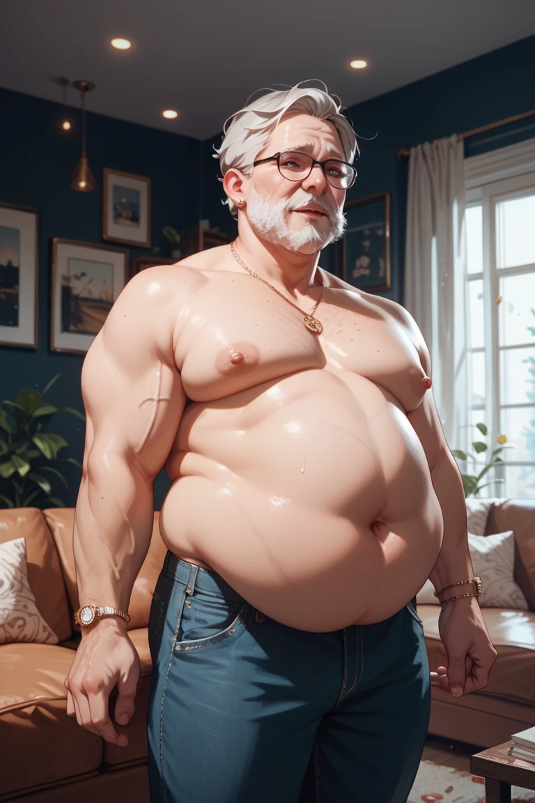 there is a man with a beard and a hat standing next to a man with a beard, full-body tattoos, full - body tattoos, fully tattooed body, tattooed man, muscular body tattooed, dad bod, absurdly massive physique, muscular characters, full body tattoo, shirtless biden with tatoos, tattooed body, very beautiful. big muscles, exaggeratedly large physique
