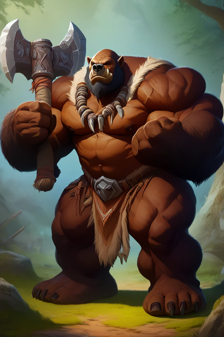 score_9, score_8_up, score_7_up, solo, male focus, mature male, orc, green skin, tusks, beard, outdoors, looking at viewer, upper body, closed mouth, night, night sky, standing, detailed speedo, big underwear bulge