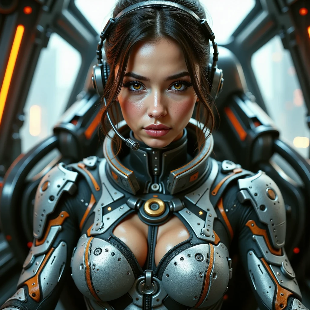 Cyberpunk Hospital, a highly sophisticated and beautiful female cyborg nurse standing in a hospital filled with cutting edge technology, (holding a huge syringe in both hands and raising it above her head to show her armpits: 1.7), ((exposing nurse uniform, nurse cap, red cross symbol: 1.7)), intricate machine parts, glowing cybernetic enhancements, flawless skin, delicate facial features, beautifully detailed eyes, sharp nose, full, Beautifully detailed lips, long eyelashes, highly detailed eyes and face, muscular, perfect and ideal proportions, big , tight waist, big ass, seductive expression, six pack, belly button, tattoos, shadowless light, moody atmosphere, dramatic lighting, cinematic composition, vibrant colors, intricate futuristic armor, graceful pose, piercing gaze, (Highest Quality, 4k, 8k, High Resolution, Masterpiece:1.2), Ultra-detailed, (Realistic, Photorealistic, Photorealistic:1.37), complex machinery, advanced technology, dynamic action, dramatic shadows, cinematic angles, intense expressions, dramatic lighting, neon highlights, intricate patterns, futuristic settings, ultra-detailed faces, cinematic composition, dynamic poses, intense atmosphere, rich colors, advanced weaponry, cyberpunk, sci-fi, digital art, mecha,
