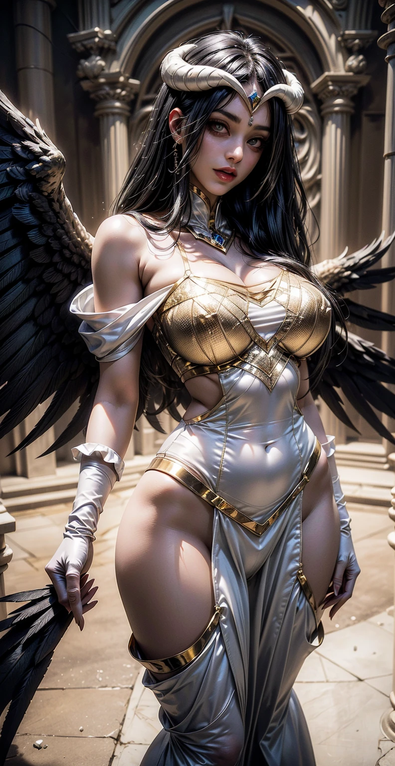 (Pregnant)、Professional , masterpiece、top-quality、photos realistic , depth of fields 、(A dark-haired) 、(Gemstone White Metal Body:1.4),(Matte White、(Angel wings grow)、Jewel Gold Weapon(Jewel Metal Body:1.4),Gorgeous metal weapons ,(( Detailed and gorgeous sword of the brave)) ,Light Effects、intense fighting、Wind-effect、magic circles、 (A dark-haired) ,warhammer 40k ,Detail and ornate jewel crown、((Micro Bikini Armor))、((Gangle's forest background))、Beautiful Caucasian beauty、1a person、dynamic ungle,(((Detailed and ornate diamond crown)))、Smaller head、A smile、Background inside the castle、Thin and beautiful female hands、cleavage of the breast、Soldier in iron armor on background、Mystical expression、Light Effects、intense fighting、Wind-effect、magic circles、With the legendary magic wand、(wings of light)、Toostock、Anatomically correct body、