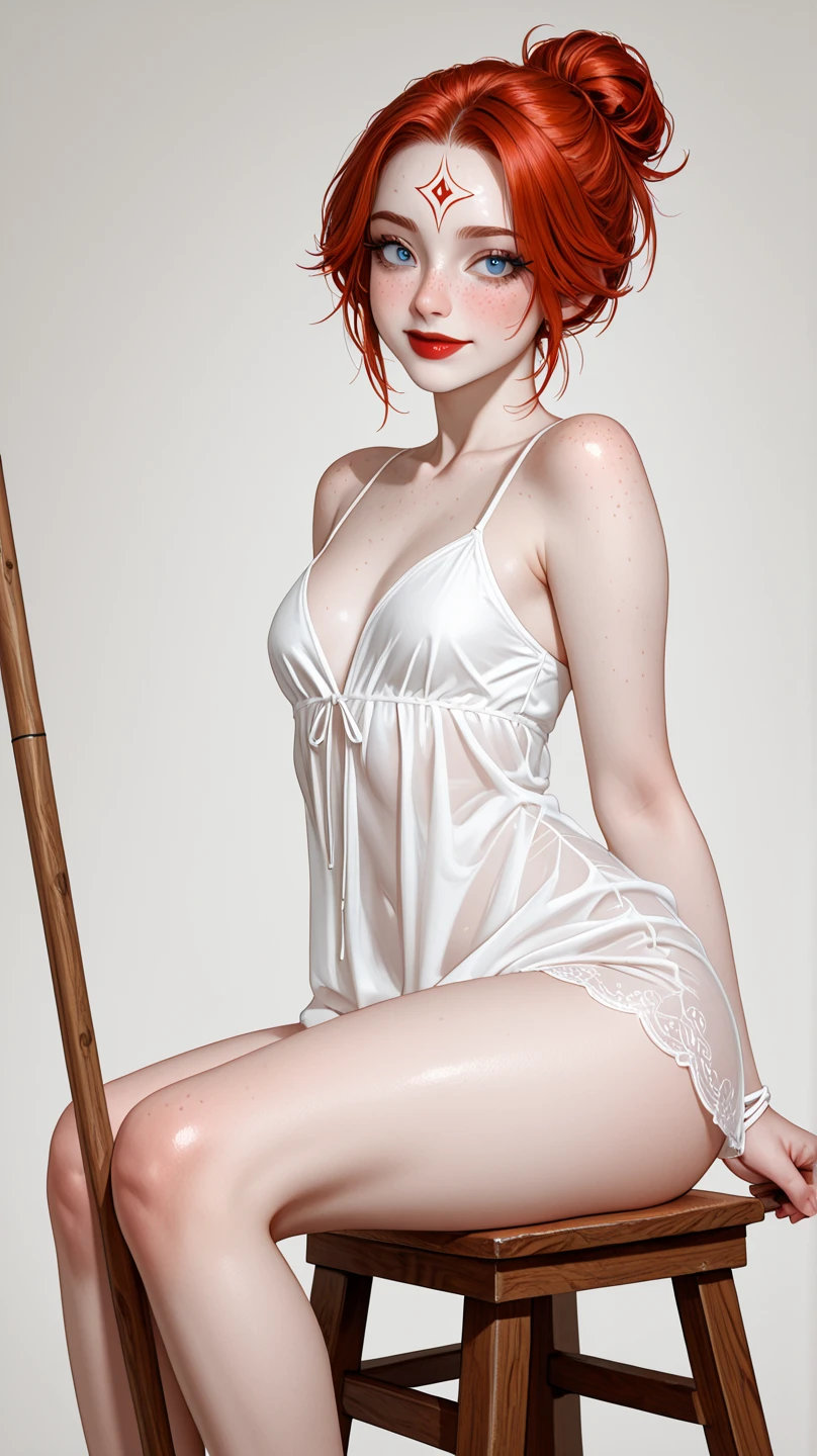 score_9,score_8_up,score_7_up,score_6_up,ziprealism,(masterpiece:1.2, best quality, absurd res, ultra detailed),photorealistic,realistic
1girl,red blonde hair,bob cut,flat chest,(puffy nipples:1.1),tight white crop top,(high heels:1.1),white thighhighs,white panties,white skirt,slender,skinny,wallpaper,huge filesize,incredibly absurdres,absurdres,rating_explicit
cameltoe,moaning
forest,flower,moon,star \(sky\), night
Porta 160 color,shot on ARRI ALEXA 65,sharp focus on subject,(wet panties:0.8)
<lora:Photo Style SDXL_LoRA_20r_10e_22i_nr32_a16_Pony Diffusion V6 XL:0.7>