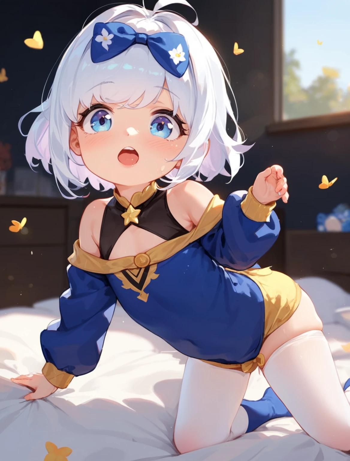 "(perfect masterpiece:1.2), (highest quality:1.2), stunning face, mature and chubby, Big eyes, compensate, long and luxurious eyelashes, lip whole, irresistible charisma.",belly button,(((boy))),(((very short hair))),abs,raised his arms,((((sailor suit)))),NSFW,(((muscle))),gray hair,mini skirt,pixie cut