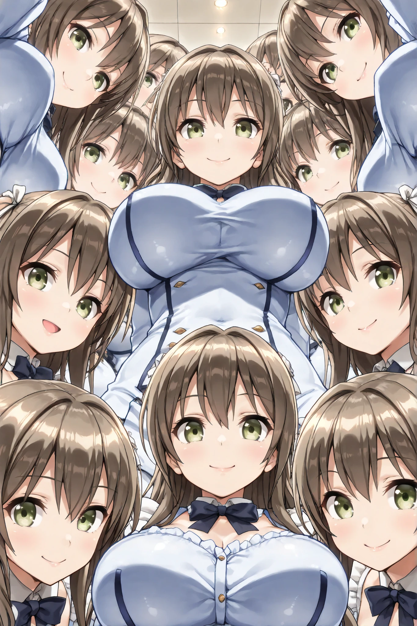 masterpiece,Highest quality,Super quality,School Romantic Comedy,Female Characters,Nipples,Simple,Light novel insert illustration,Detailed pubic hair,Detailed facial expressions,Detailed face,I&#39;m taking off my clothes with determination.,Dark hair color