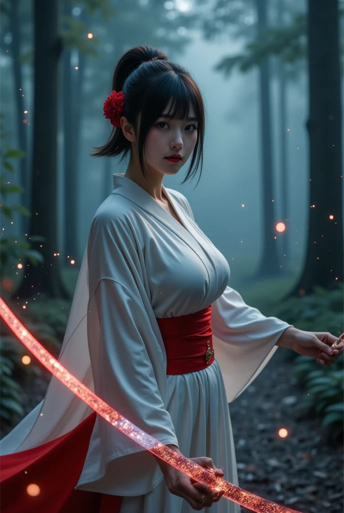 8k,森の中の日本のWhite kimonoを着た,Very big breasts,超A high resolution,real looking skin,Horror ,very long black hair, Sadako,Super beauty(Like the real thing), 汚れた日本のWhite kimonoを着ている, eerily distorted face,thirds rule, Tonal color scheme, White kimono, mystery, Horror,In the style of Denis Villeneuve, Film Still, cinestill 800,Fantasyart,character art,sexy for,Rugged look,grudge,Grievances,A very big old well in a very big chest forest,Middle-aged woman,,,komono,battle scene action scene,actionpose,uses magic(magic light effects),A very large magic circle behind,Female in her 40s,View here,