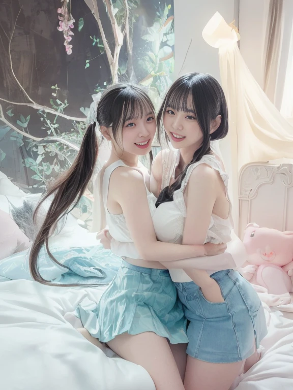 (((Two girls are kissing))),High resolution、high resolution、In 8K、real live action、生photographgraphy、highest quality、masterpiece、超High resolution、生photograph、beautiful、beautiful、muste piece、((Obscene content))、For adults、charm of 、disorganized、((((Japanese elementary school students))))、japanese girl、((8-year-old))、((round face))、((cute baby face))、white skin、young physique、short neck、small breasts、knees、short eyelashes、 thin thighs、full body、Very nice、、(((flat chest))、 ((Ubic area))、(My pussy is)、Are sleeping、((anatomically correct))、(photorealistic:1.37)、photon mapping、Reality、radio city、Physically based rendering、depth of field rally background、photograph、(((Japanese junior idol)))、sparkling eyes、glossy lips、too bright natural light、the shining sun、too bright sunlight、(((((8-year-old)))))、(((private parts)))、超High resolutionで,cute smile, cinematic lighting,quiet atmosphere、beautiful細かいディテール,highly detailed eyes and face、ultra wide angle shooting、(((Children's wear)))、Your crotch is open、show offっこ、show off、((private party pussy is)、(((private party pussy is)、(((two girls are touching each other))
