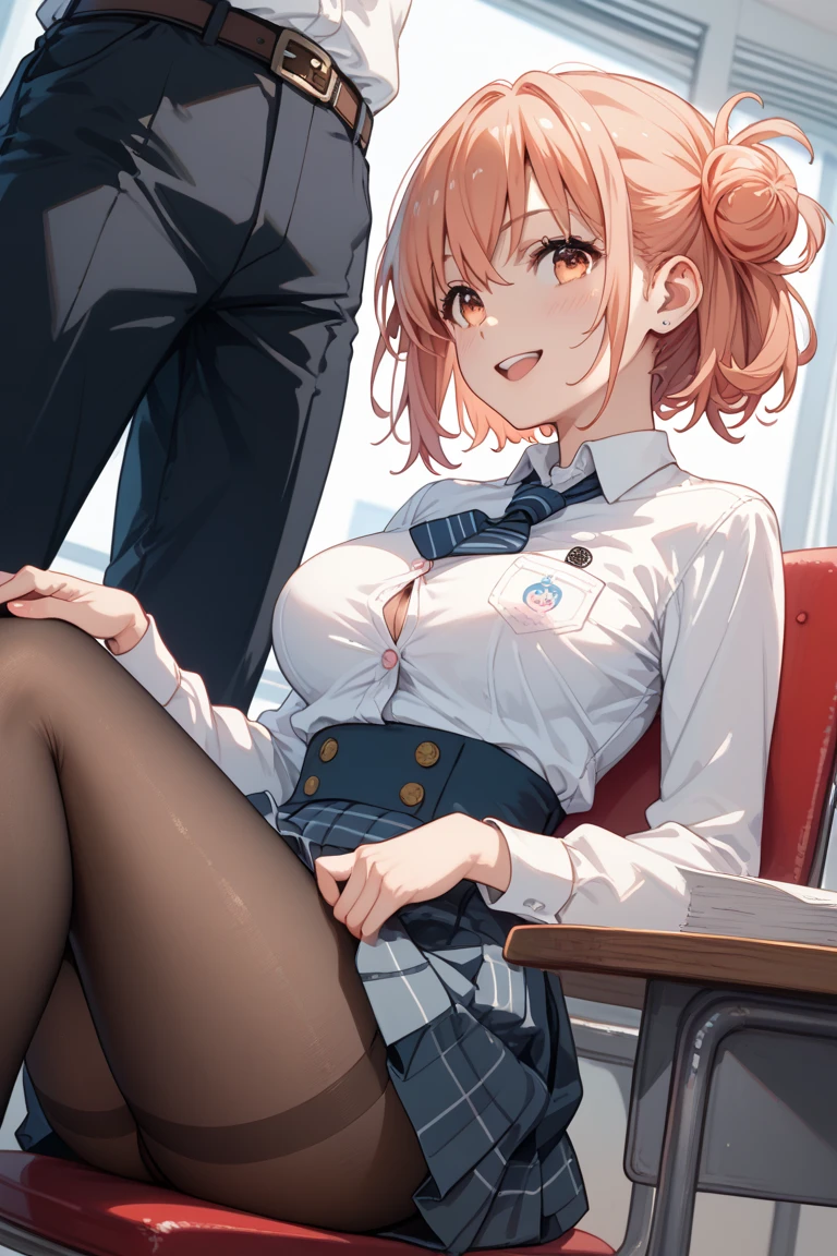 (happy expression), pleasurable sex, slut, kotone shiomi, classroom, window, sunlight, morning, sees outfit, unbuttoned shirt, detailed lighting, beautiful, tone stomach, teenager, slim body, ((rape hentai)), full body view, medium small breasts, exposed breasts, (NSFW), (saliva), moaning, rough sex, (((covered in cum))), ((taken advantage of)), multiple guys, ((((gangbang)))), (((groped))), (penetration), ((clothes ripped off)), condoms, removed panties, surrounded by naked men, surrounded by penis