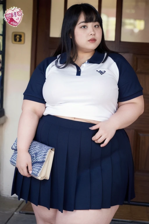 a 10 year old obese girl, chubby cheeks, round face, double chin, thick arms and legs, wearing a , standing in a school setting, realistic, detailed, highly detailed, intricate details, photorealistic, 8k, masterpiece, cinematic lighting, dramatic shadows, vibrant colors