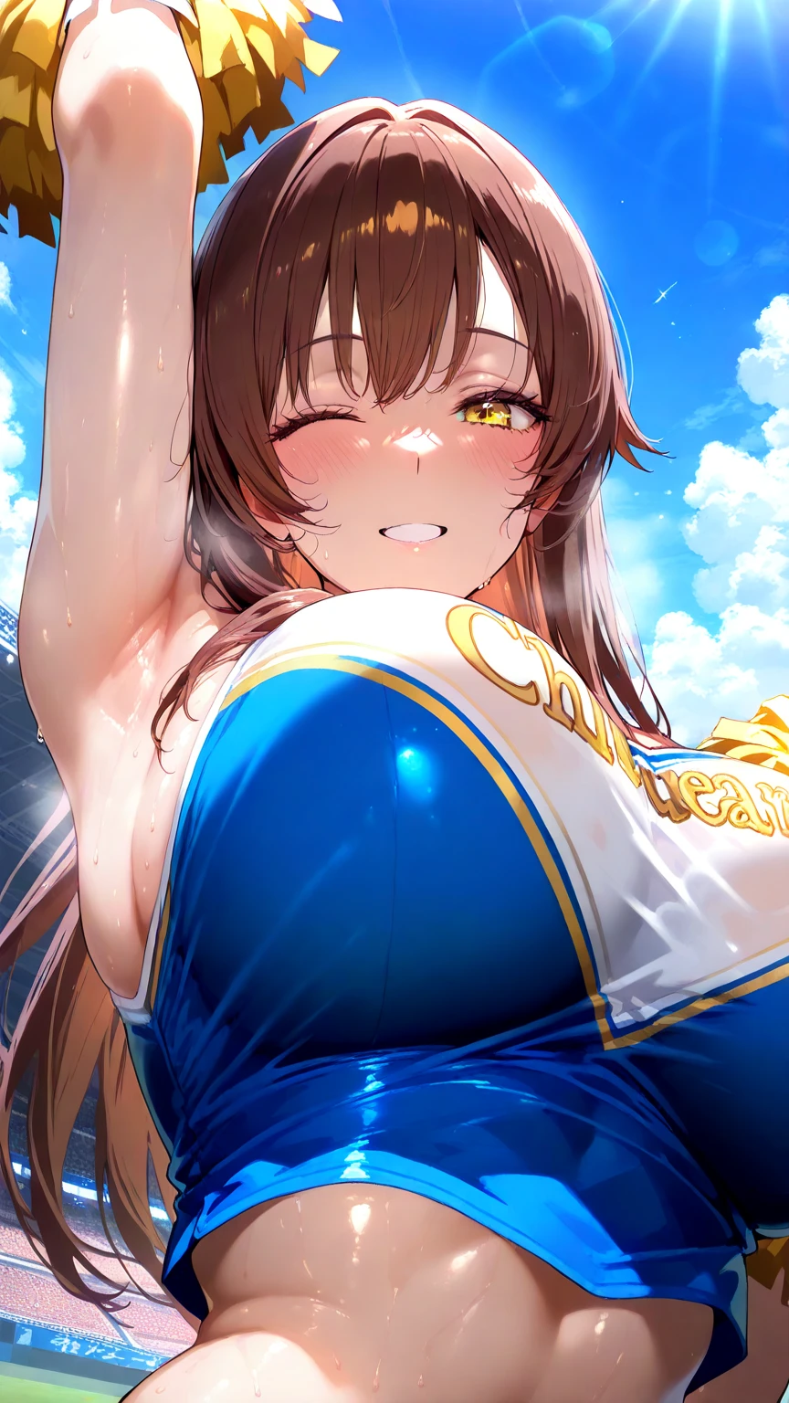 Ultra-high resolution, 1 Girl, 18 years old, (Idols:1.4), (Famous actresses :1.4), (Beautiful detailed face:1), ((Best Quality)), 1 Girl:1, 18 I, Cinematic Light, ,Mood lighting, (((Perfect Anatomy:1.10))), (Finely detailed face:1.2), (Representative works:1.5), (Best Quality:1.2), Looking at the Viewer, Lipstick, V-shaped eyebrows, V Line Jaw, ((Prevents clothing from digging into the skin)), (Crying face:1.3), (Heavy breathing:1.3), (The background is blurred), Glossy texture, Strong winds:1.3, (Long hair blown by the wind:1.3), (Her eyes are black:1), (Perfect Face:1.4), (Beautiful detailed eyes), ((Shiny skin:1.3)), (Extremely smooth expressed skin), (((Sweaty skin:1.4))), White Skin, Slender, Narrow nose, (Narrow waist:1), (Almond Eyes:1), (Big Breasts:1.2), There is cleavage in the chest, Bangs, Light makeup, Small Ass, ((((Wrestling match venue:1.4)))), (((Inside the professional wrestling ring:1.3))), ((Sexy Sparkly Wrestling Costumes:1.3)), ((Sexy design swimwear:1.3), (( Intricate design of white wrestling costume:1.3)), ((((My crotch is wet:1.4)))), ((((Sweat makes clothes transparent:1.3)))), (Patent leather long wrestling boots), Thimble Skin Gloves, (((Sitting on the floor))), (((Spread your legs))), ((((Low - Angle)))), ((((View from below)))),